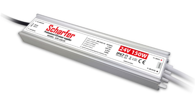 LED barošanas bloks 24V 150W 6.25A SCHARFER