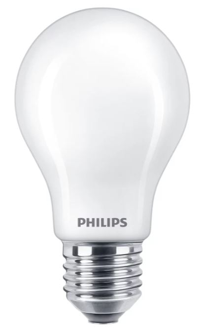 PHILIPS MASTER VLE LED spuldze E27 5,9W 806lm 2700K silti balta matēta filament klasiska ar CRI90