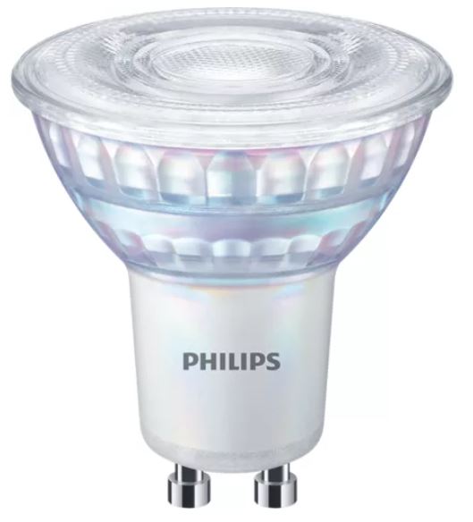 PHILIPS MASTER LEDspot MV VLE LED spuldze PAR16 GU10 3,7W 36D 927 2700K silti balta